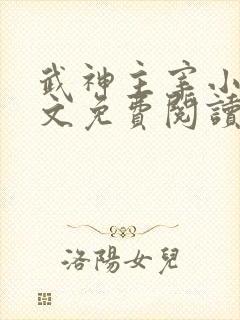 武神主宰小说全文免费阅读无弹窗