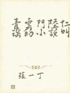青云门陆仁云青瑶的小说叫什么名字