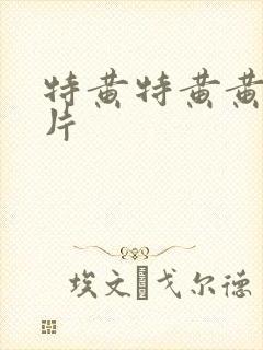 特黄特黄黄色大片