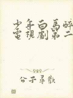 少年白马醉春风电视剧第二季