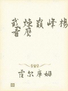 武炼巅峰杨开好看么