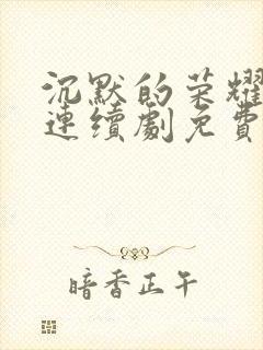 沉默的荣耀电视连续剧免费观看高清封面