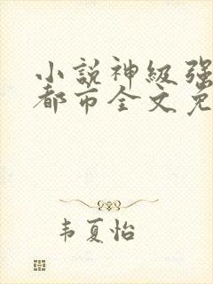 小说神级强者在都市全文免费阅读封面