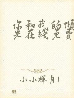 你和我的倾城时光在线免费阅读封面