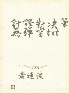 针锋对决笔趣阁无弹窗txt