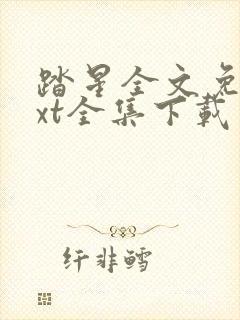 踏星全文免费txt全集下载