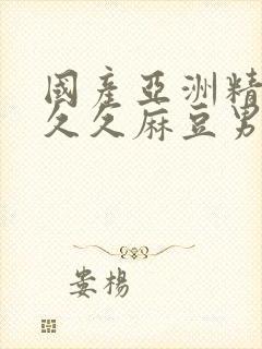 国产亚洲精品久久久麻豆男与男