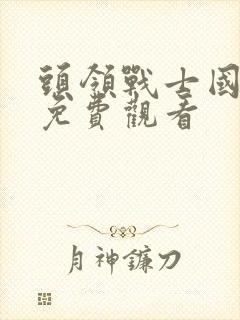 头领战士国语版免费观看