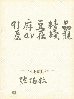 91麻豆精品国产av在线观看
