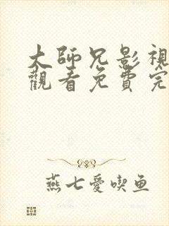 大师兄影视在线观看免费完整版