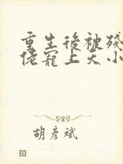 重生后被残疾大佬宠上天小说读