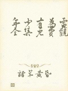 年少有为电视剧全集免费观看10封面