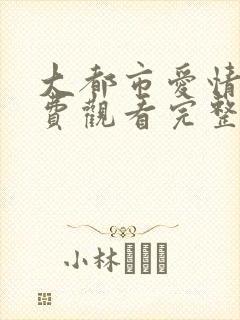 大都市爱情法免费观看完整版电视剧