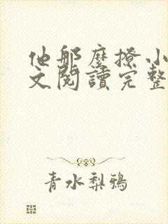 他那么撩小说全文阅读完整版