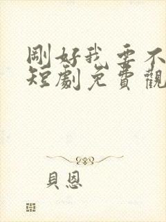 刚好我要不爱你短剧免费观看