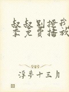 叔叔别撩我第二季免费播放在线观看