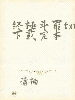 终极斗罗txt下载完本