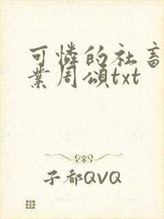 可怜的社畜 商业周颂txt