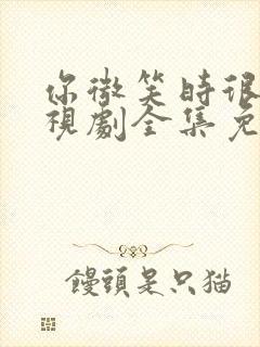 你微笑时很美电视剧全集免费观看