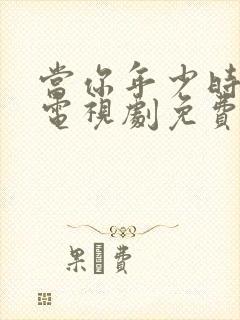 当你年少时全集电视剧免费观看