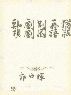 韩剧别再犹豫电视剧国语版免费观看