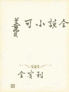 姜可小说全文免费封面