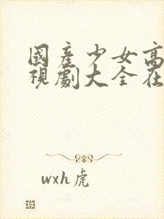 国产少女高清电视剧大全在线观看