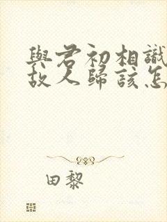 与君初相识犹如故人归该怎么回封面