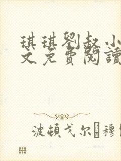 琪琪刘叔小说全文免费阅读最新章节