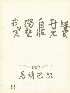 我独自升级动漫完整版免费阅读