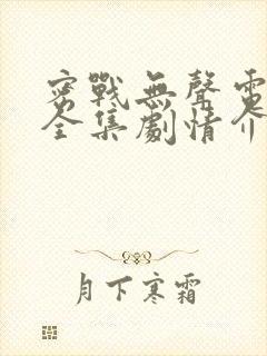 密战无声电视剧全集剧情介绍