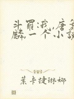 斗罗:我,唐舞麟,一个小说家