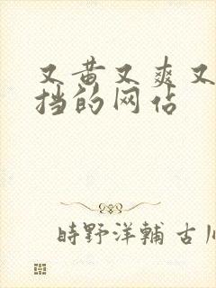 又黄又爽又无遮挡的网站封面