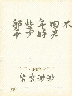 那些年回不去的年少时光