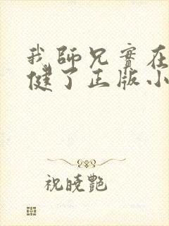 我师兄实在太稳健了正版小说阅读封面