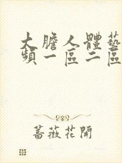 大胆人体艺术视频一区二区