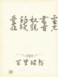 爱的奴隶电视剧在线观看免费版全集高清