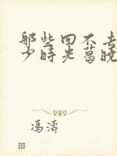 那些回不去的年少时光葛晓菲封面