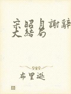 宋昭月谢辞季容大结局封面