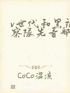 v世代和黑袍纠察队先看哪个