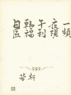 日韩午夜一区二区福利视频