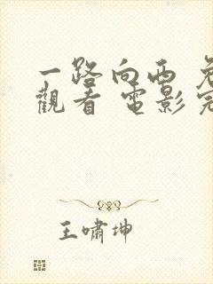 一路向西 免费观看 电影完整版