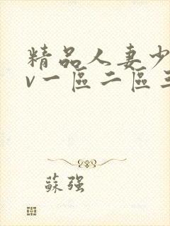 精品人妻少妇av一区二区三区封面