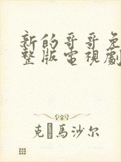 新的哥哥免费完整版电视剧在线观看高清封面