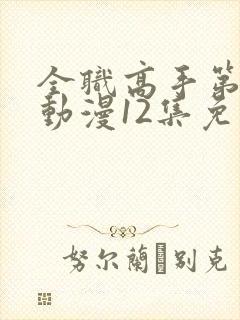 全职高手第三季动漫12集免费