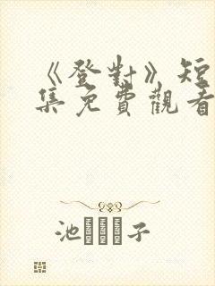 《登对》短剧全集免费观看封面