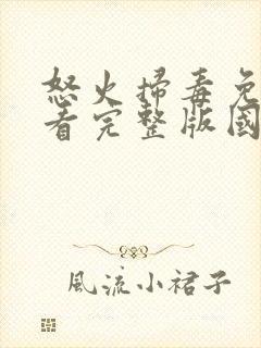 怒火扫毒免费观看完整版国语在线封面