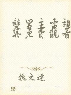 双男主电视剧全集免费观看