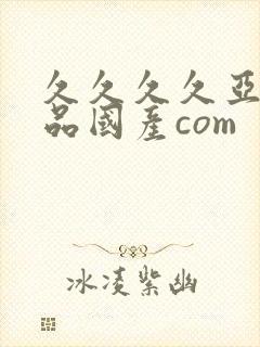 久久久久亚洲精品国产com