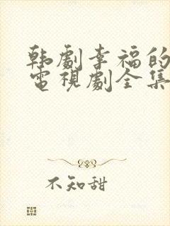 韩剧幸福的女人电视剧全集在线观看免费